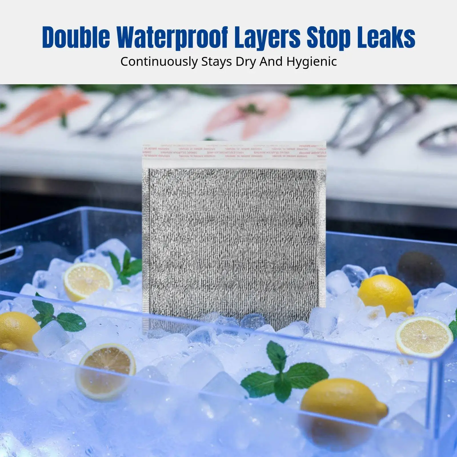 Insulated Cooler Bag for Delivery, Waterproof Cooler Bag in Foil