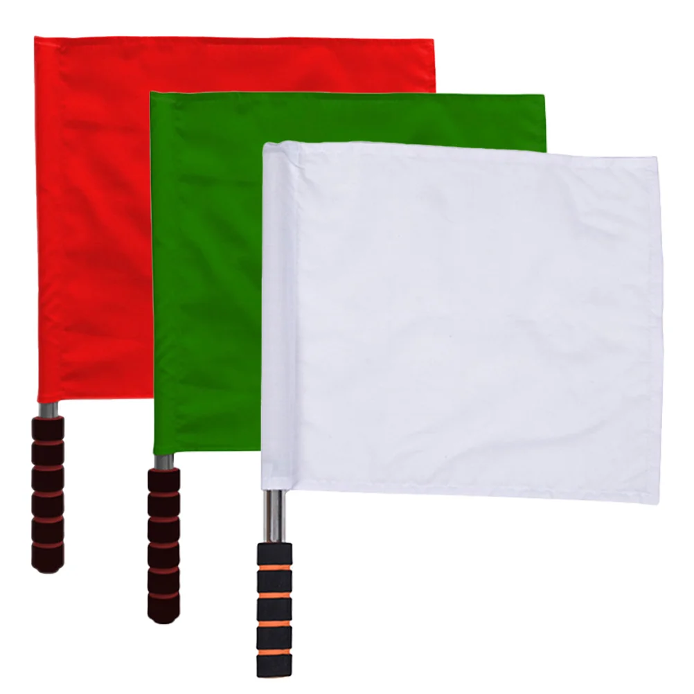 

3 Pcs Competition Flag Football Penalty Flags Signal Conducting