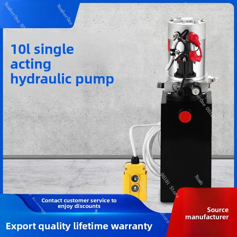 Hydraulic Power Unit 6 Quart Hydraulic Pump Single Acting 3200 PSI Max Power Unit for Dump Trailer Car Lifting 12V DC