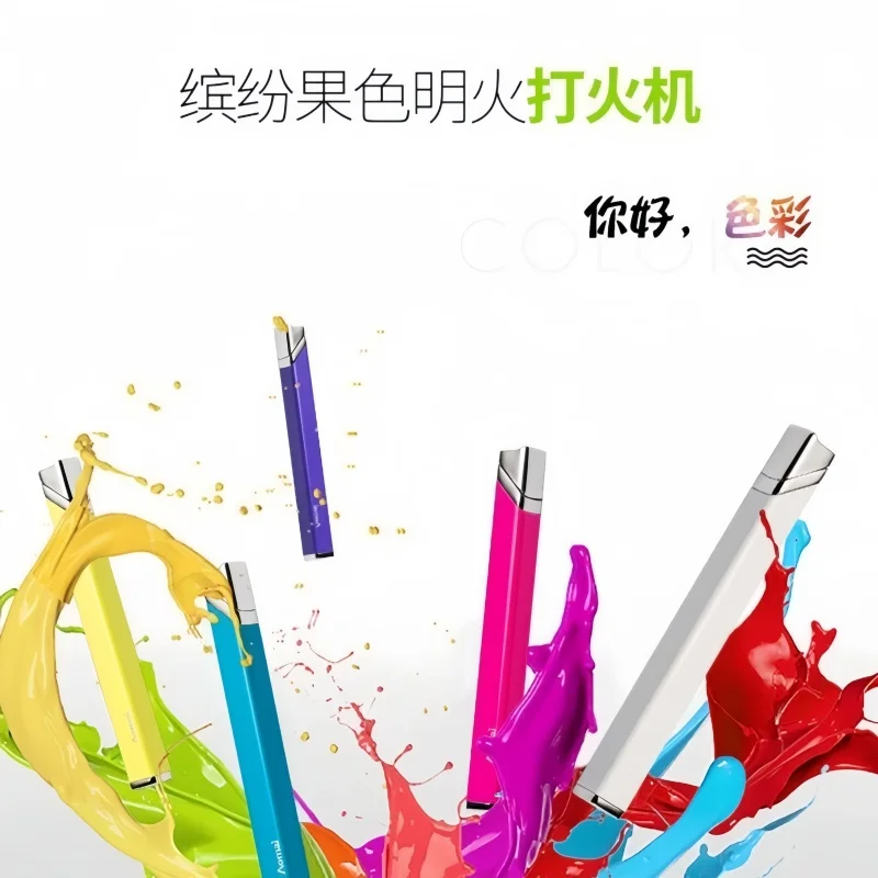 Novel Portable metal butane gas Open Flame Lighter cool fashionable lighter premium Unique festival gifts smoking accessories