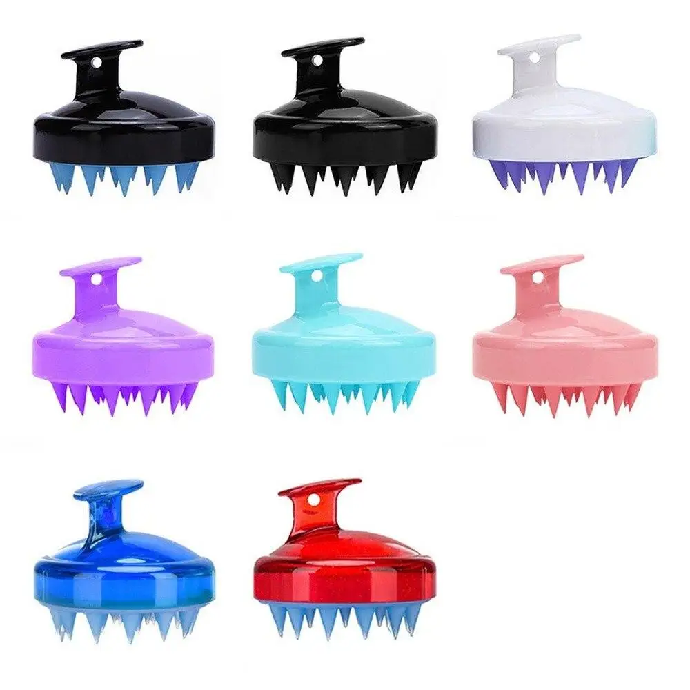 Silicone Head Body Scalp Massage Brush Care Tool Comb Shampoo Hair Washing Comb Shower Brush Bath Spa Slimming Massaging Brushes