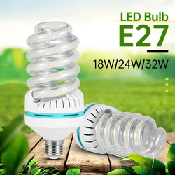 E27 옥수수 LED 전구, 에너지 절약 Bombilla Lampada 실내 조명, 거실 창고 차고 전구, LED 220V, 12W, 18W