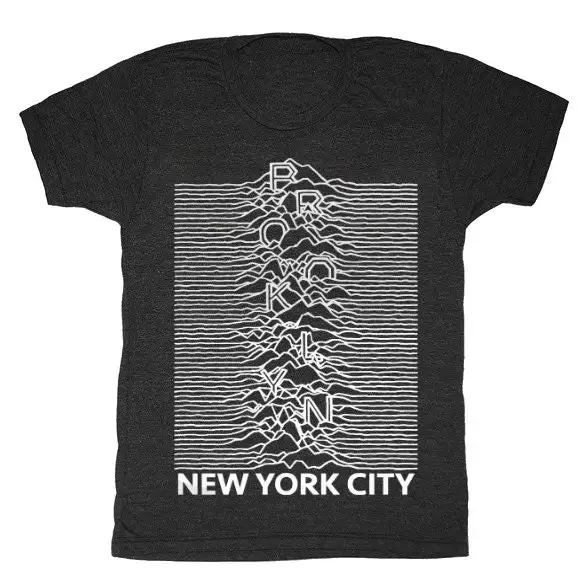 Bk Vintage Concert T Shirt Mens Music Sound Waves Brooklyn Nyc Joy Division Closer Cassette Mixtape Dj Retro Tri Black