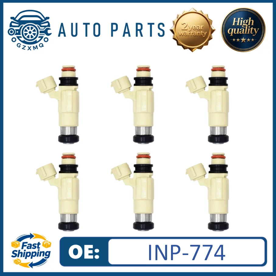 4/6pcs Fuel Injector INP-774 For 1999-2005 Chrysler Dodge Suzuki Mitsubishi 2.0L 2.4L 2.5L 2.7L 3.0L#15710-52D00 CDH240