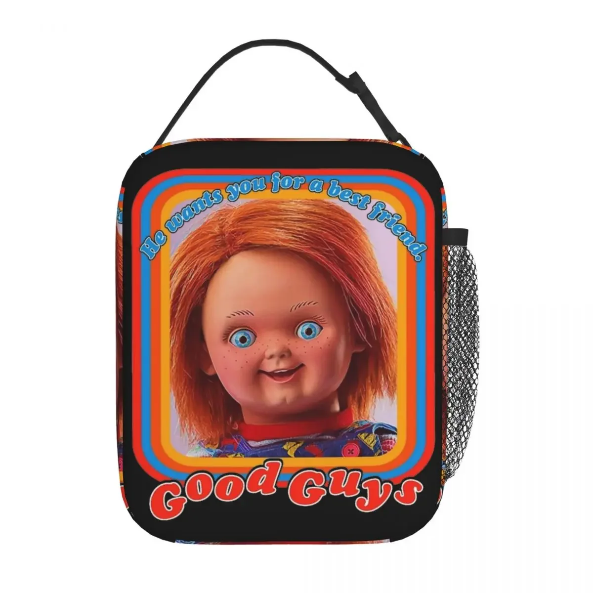 

Good Guys Child's Play Chucky Insulated Lunch Bag Cooler Lunch Container Portable Tote Lunch Box Girl Boy Beach Outdoor