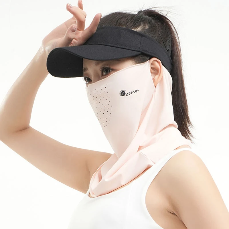 Fishing Cycling Bandana Mask Cooling Neck Gaiter Outdoor Sports Hiking Neck Tube Scarf Bicycle Summer Breathable Face Cover