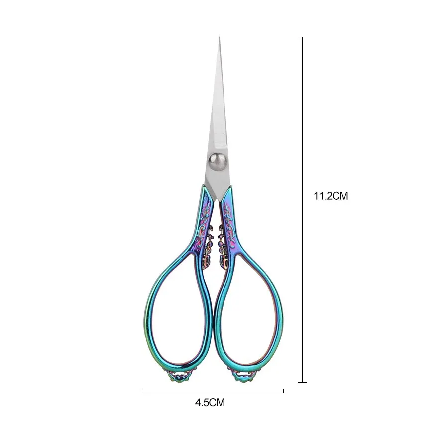 Forbici Vintage in stile europeo in acciaio inossidabile per taglio a punto croce ricamo cucito artigianato fai da te opera d'arte