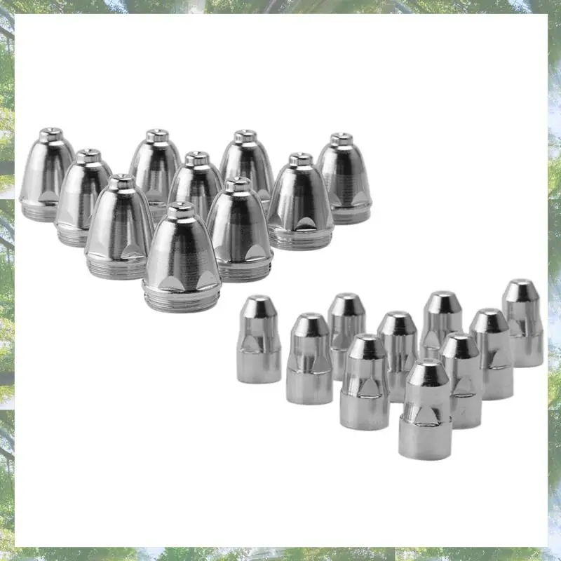 

Premium-P80 Air Plasma Nozzle 1.1Mm Plasma Cutting Machine Torch Consumables CNC Cutting Electrode Nozzle 60 Pcs