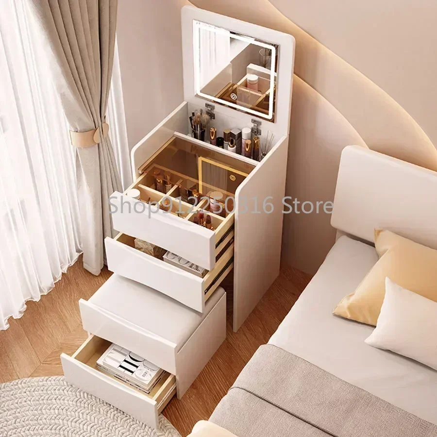 Makeup Modern Dressing Table Minimalist Storage Cabinet Foldable Dressers for Bedroom Drawers 가구 Coiffeuse Bedroom Furniture AA