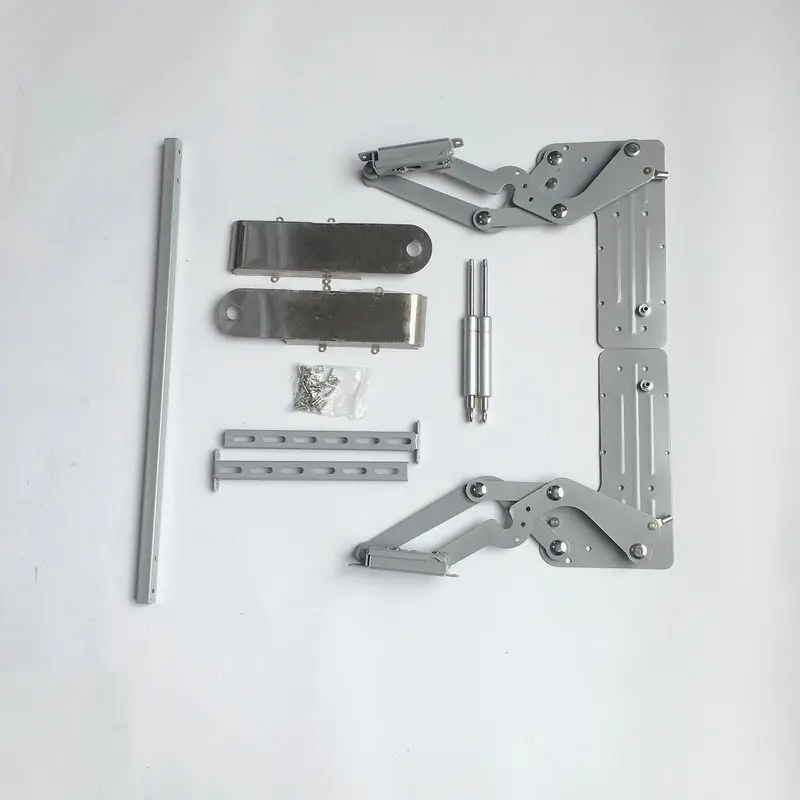 Vertical Lift Cabinet Door Gas Support Hydraulic Stay Bar Upward Sliding Panels Electroplated Iron Furniture Hardware Controlled