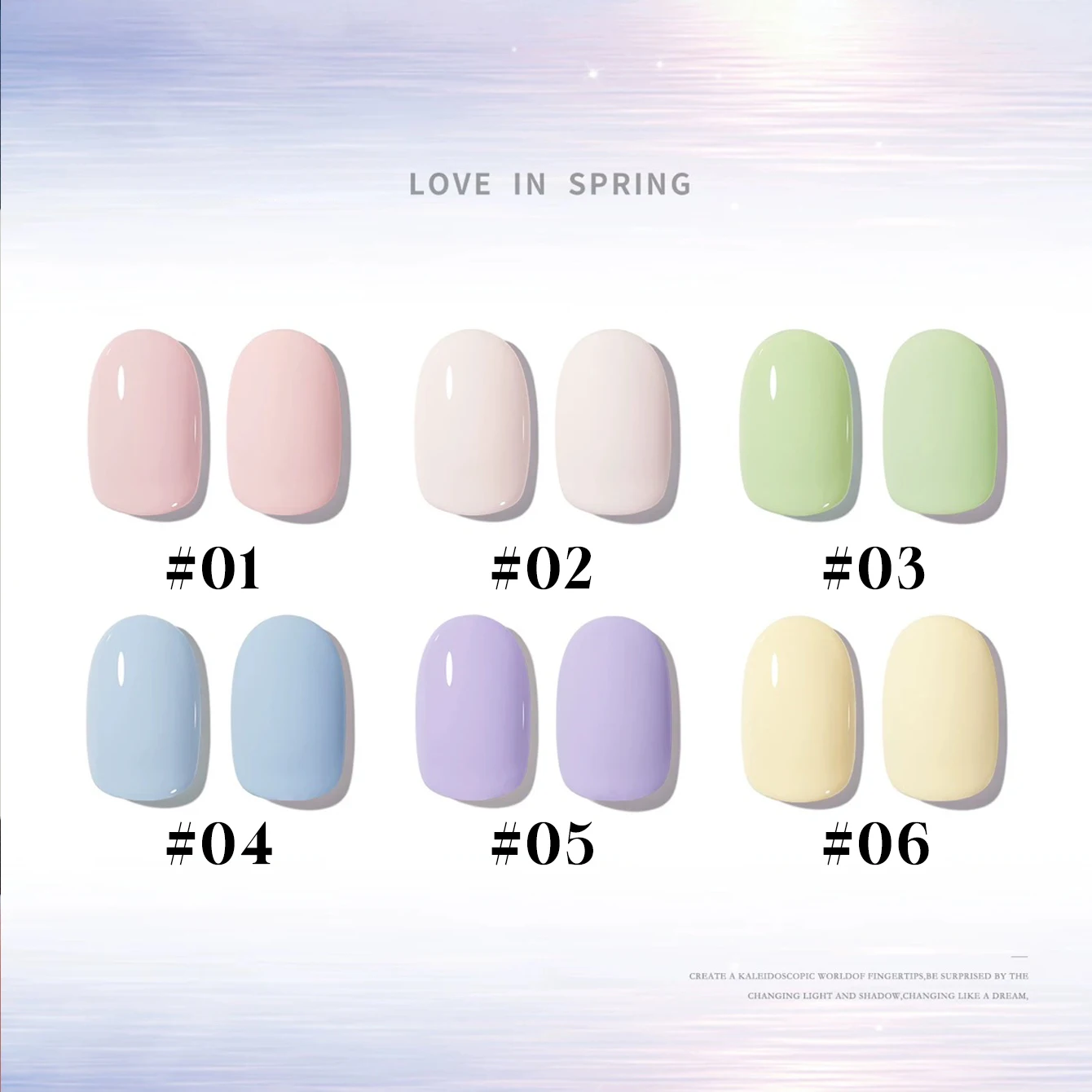 MIANEL 2026 New Release Summer Fruits Gel Nail Polish - Trendy Macaron Yellow, Purple, Blue, Green & Pink, Dopamine Nail Art