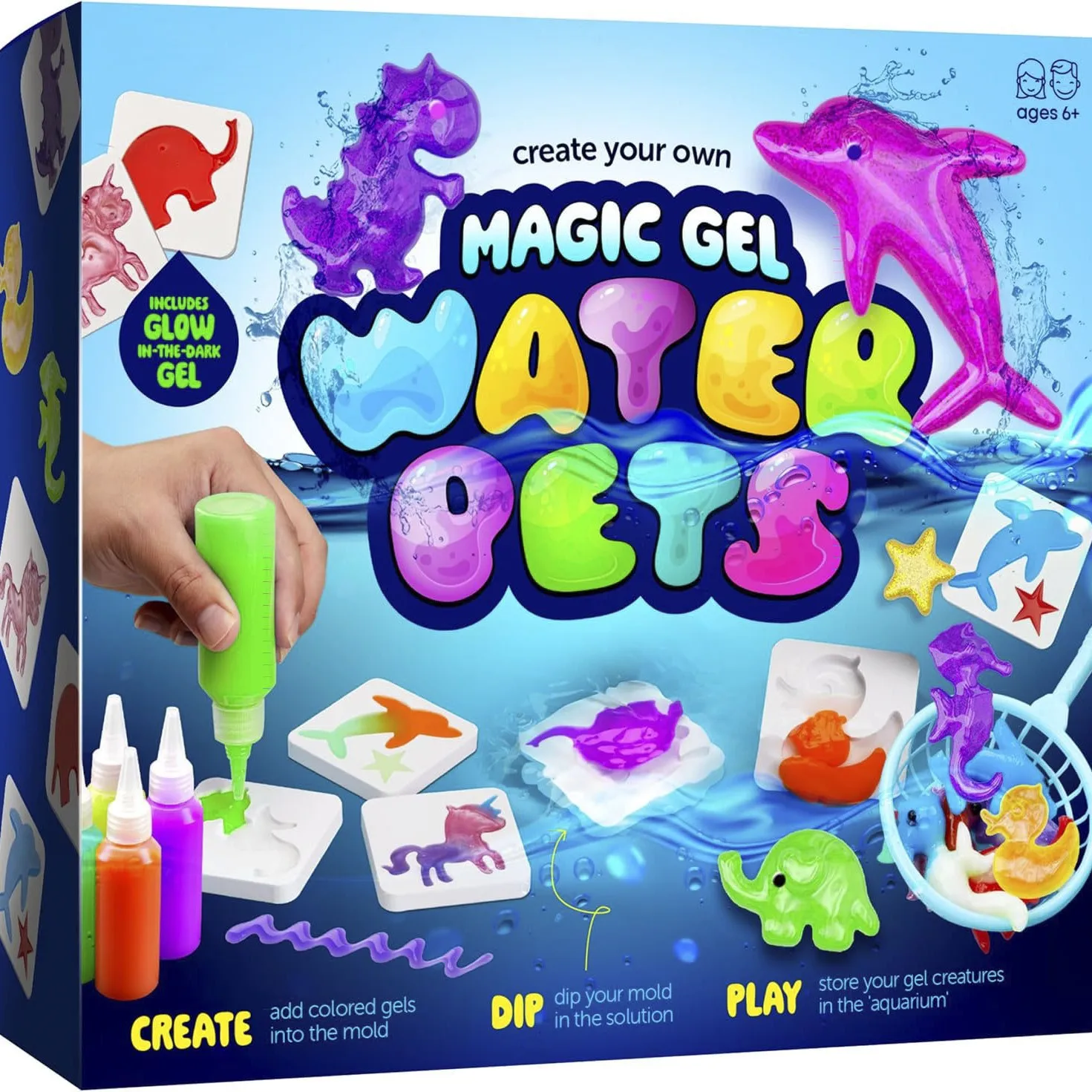 

Magic Elf Water Gel Kit for Kids - DIY Squishy Maker Set Girls Craft Gift - Create Your Own Water Pets