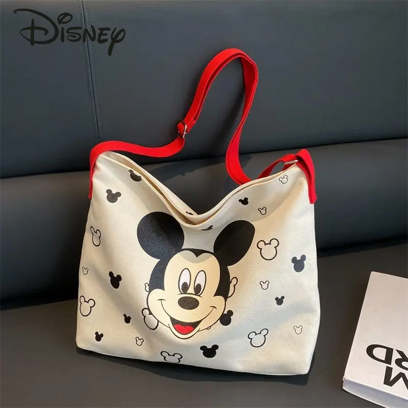 Disney Mickey New Women's Handbag Fashion Versatile Shoulder Bag Cartoon Multi Functional Large Capacity Casual Commuter Bag