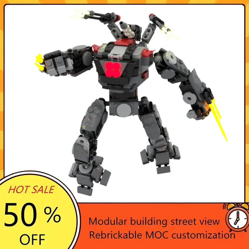 

Набор для сборки модульного боевого робота MOC из 388 деталей по мотивам популярного фильма «Звездные войны», технологичный конструктор, подарок на праздник, детский игровой набор
