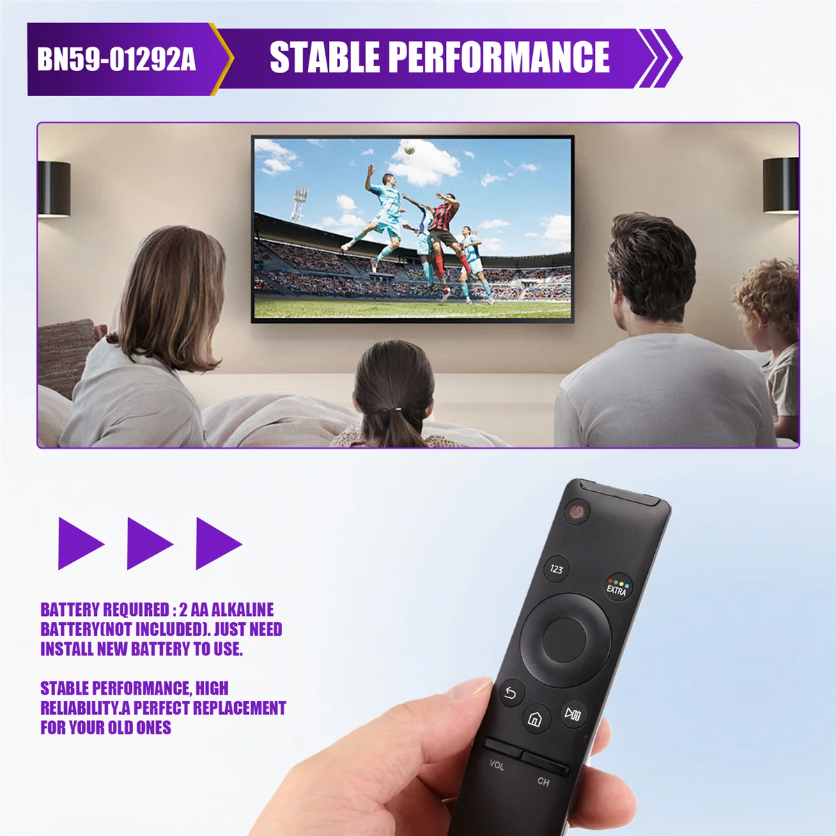 BN59-01292A BN59-01266A Sostituzione telecomando per Samsung 4K Smart Ultra_BSH