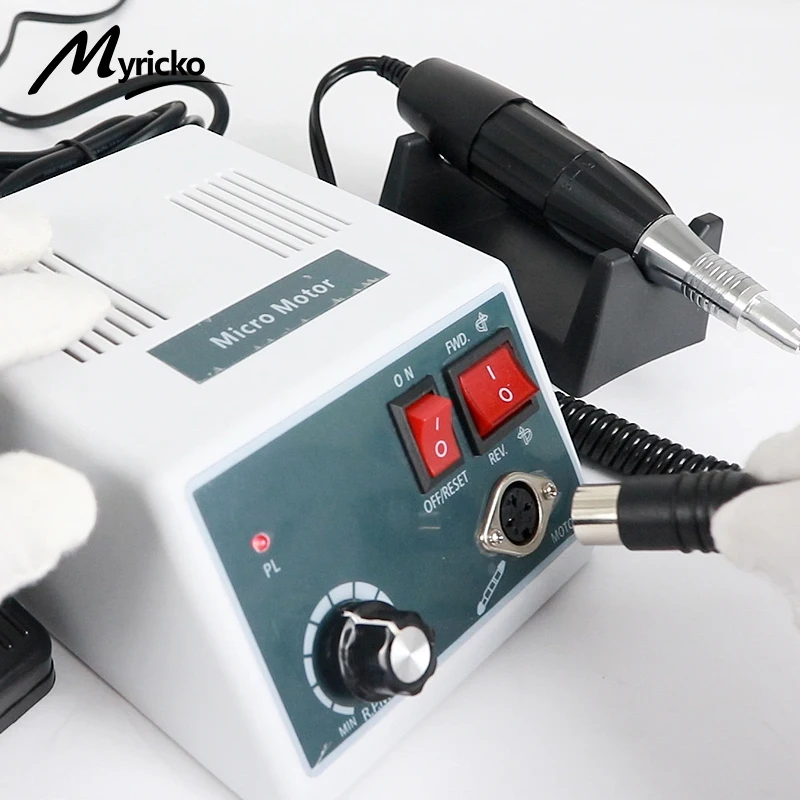 Pulidor de uñas eléctrico profesional de 35000RPM, Micromotor, lijadora, máquina perforadora, herramientas para manicura y pedicura