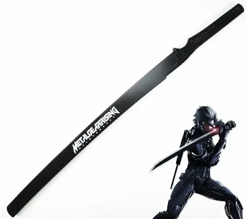 104cm Cosplay Anime show Game Gear Rising Revengeance Raiden weapon Japan samurai wooden Sword model Costume Fancy Dress party