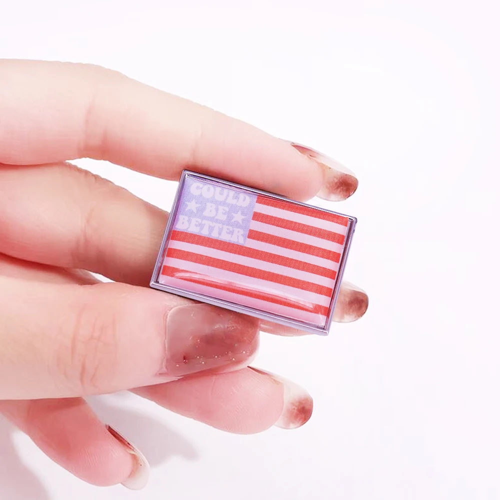 دبوس المينا للولايات المتحدة ، العلم الأحمر والأبيض والأزرق للولايات المتحدة ، يمكن أن يكون أفضل