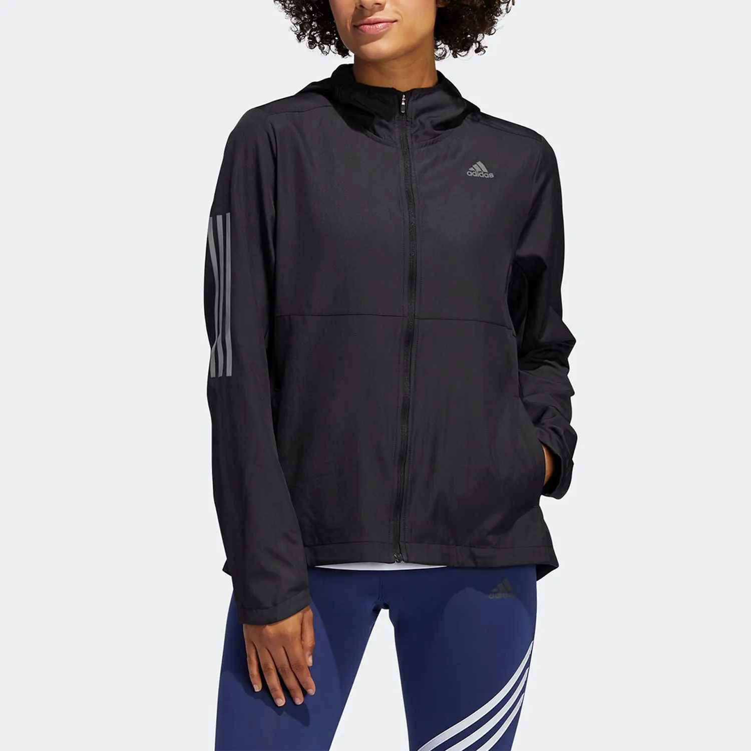 Adidas genuine HOODED WIND women's sports jacket jacket FM6928