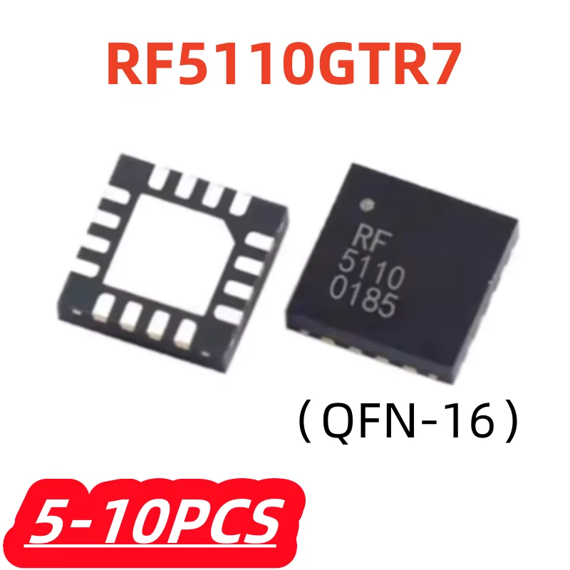5-10 stks/partij 100% Nieuwe RF5110GTR7 RF5110G RF5110GTR7 QFN16 Rf eindversterker chip Originele