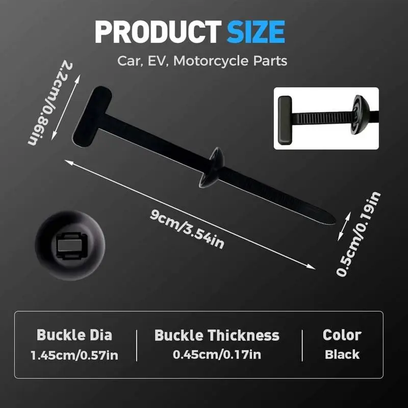 20/50Pcs Multipurpose Nylon Universal Cable Tie Buckle Nylon Buckle Self-Locking Heavy Duty Nylon Zip Ties Cable Tie Retainer