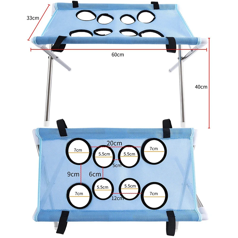 Portable Pet Grooming Bath Hammock Stand Foldable Adjustable Cat Dog Bathing Rack Quick Dry Mesh Grooming For Small Medium Pets view 6