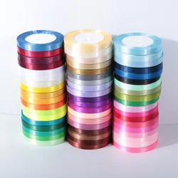 25yards/roll 10mm nastro di raso Hanmade fiocco fai da te decorazioni artigianali decorazione della festa nuziale confezione regalo forniture per Scrapbooking nastro 1cm