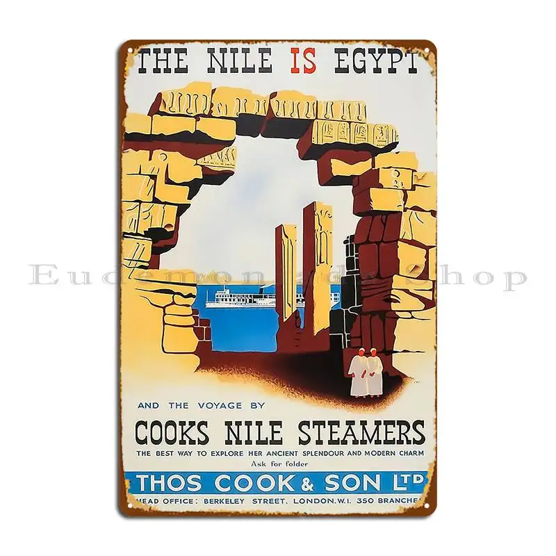 Vintage Egypt Metal Sign Wall Mural Pub Wall Decor Print Cave Tin Sign Poster