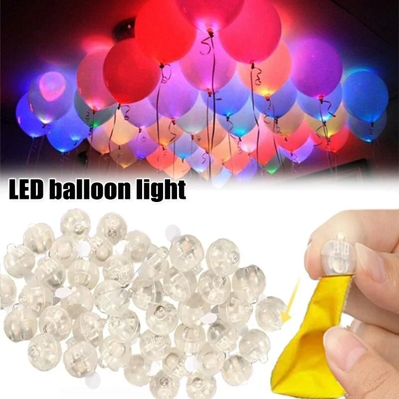 10 Uds. De luces LED tipo globo, Mini bolas redondas, luces impermeables, bola luminosa pequeña, luces de tiempo de espera largas, lámpara de bola Flash