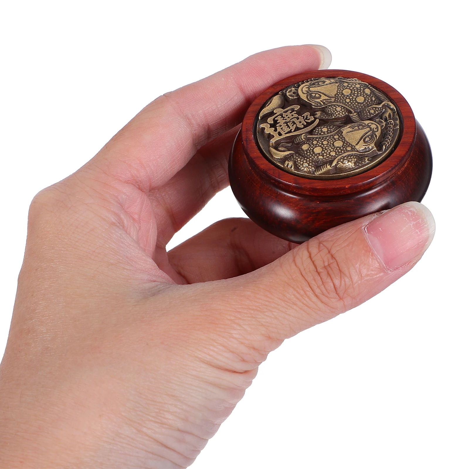 

2pcs Wooden Hand Exercise Balls Natural Wood Texture Dual-Sided Design Traditional Chinese Health Muscle Relaxation Meditation
