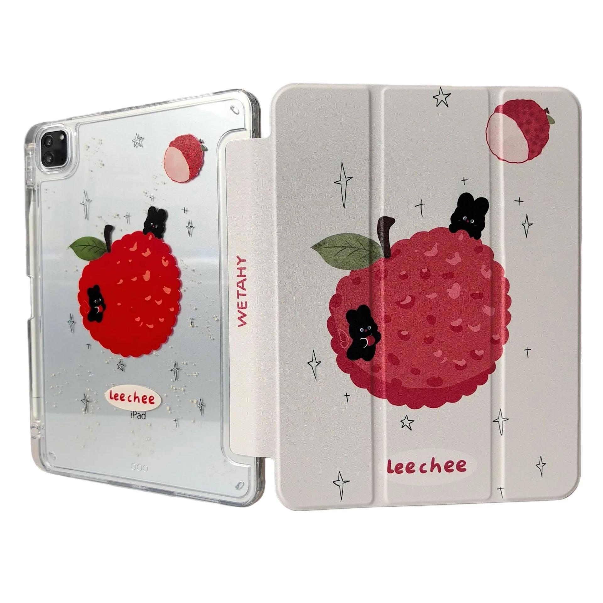 

Litchee Pen Slot Tablet Case For iPad Mini 6 7 Pro 2025 2024 2022 2021 2020 2019 2018 2017 11 10th Air 2 3 4 5 6 7 Cover