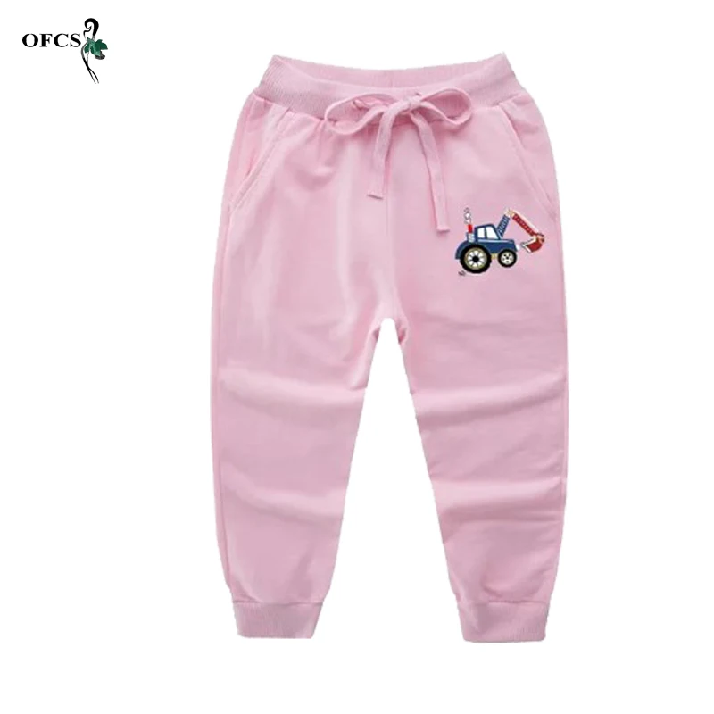 Best Seller Boy's Girl's Pants Cotton Sweatpants Elastic Waist Casual Enfant Garcon Trousers 3Pcs/Lot Package Sale Cartoon Pants