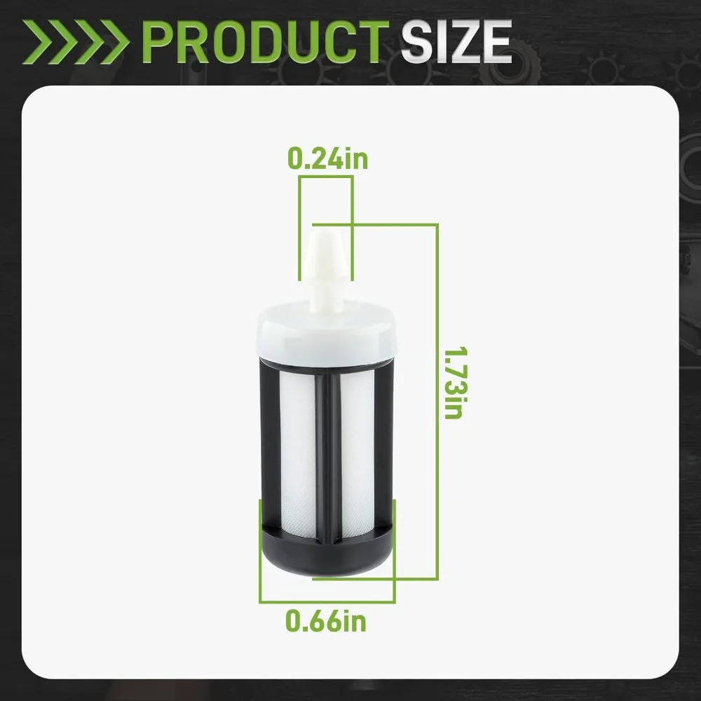 Kit de service de soupape de ventilateur Stihl FS90, FS100, FS110, FS130 avec dégagement de réglage et filtre à carburant 4180-007-1005