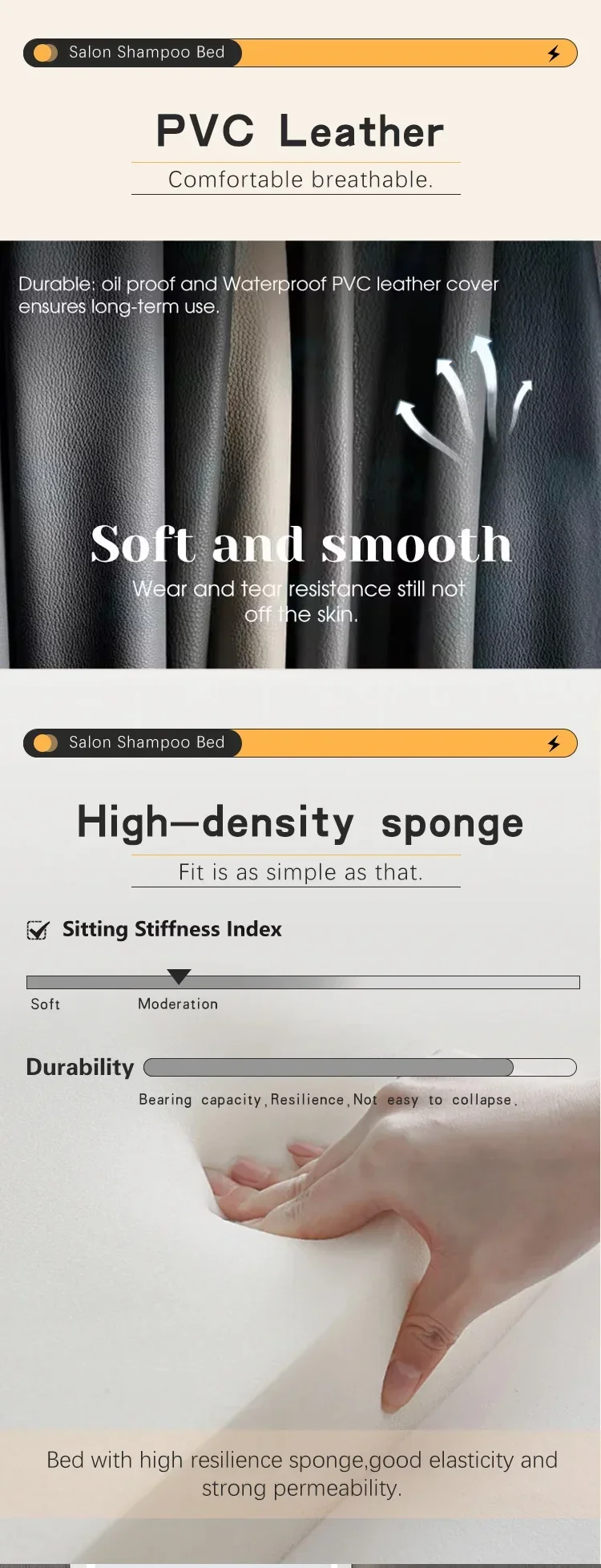 XinSheng Shampoo-Bett, Friseursalon, Betten, Kopf, SPA, Begasungsmaschine, Massagetisch, Freizeit- und Gesundheitsgeschäft, kommerzielle Möbel – Detail 8
