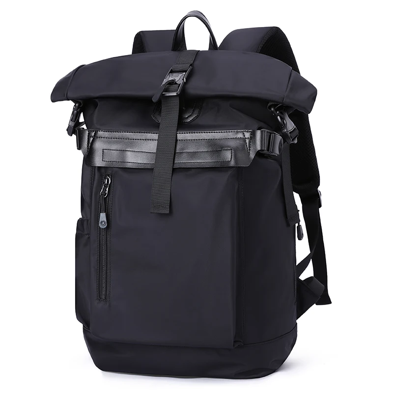 Small Backpack Men Waterproof Rolltop Laptop Compartment Anti Theft Travel Bag Male Mochilas Casual Commute Rucksack