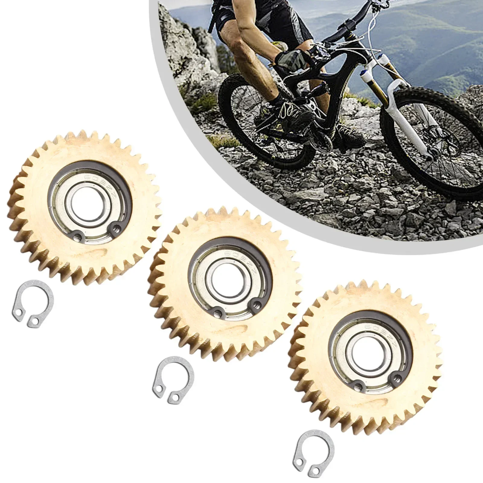 

Шестерни с подшипниками Компоненты электрического велосипеда 36 зубьев Двигатель электрического велосипеда Нейлоновые зубья Планетарная шестерня Ступица колеса