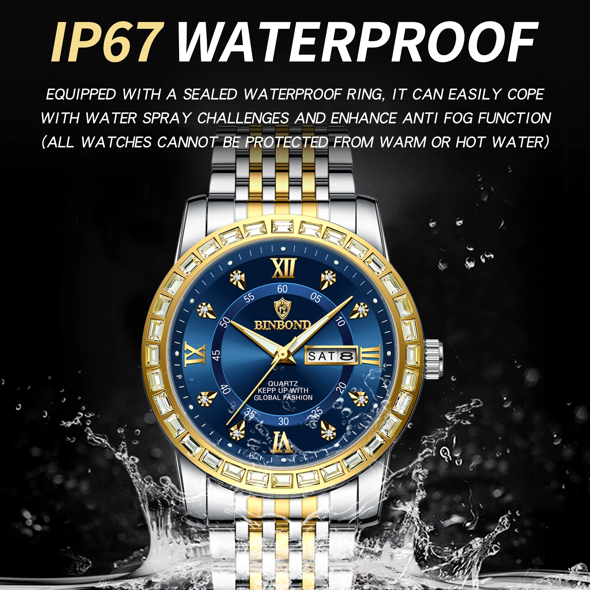Men's Original Quartz Watch with Luminous Features