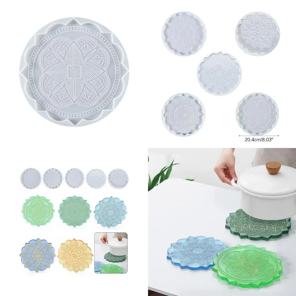 

Resin Casting Mould Teapot Mat Tray Mold Jewelry Making Molds for Home Decor