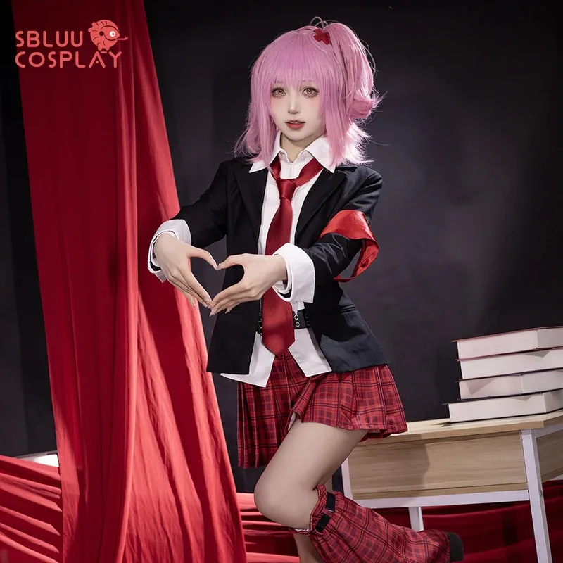 

SBluuCosplay Hinamori Amu Cosplay Shugo Women Cute Seiyo Academy School Uniform Chara Amu Hinamori Costume
