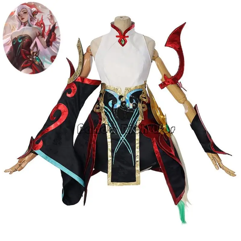 Game LOL Mythmaker Irelia The Blade Dancer Cosplay Costume Irelia Wig Anime New Year Skin Dress Sexy Woman Uniform Hallowen Suit