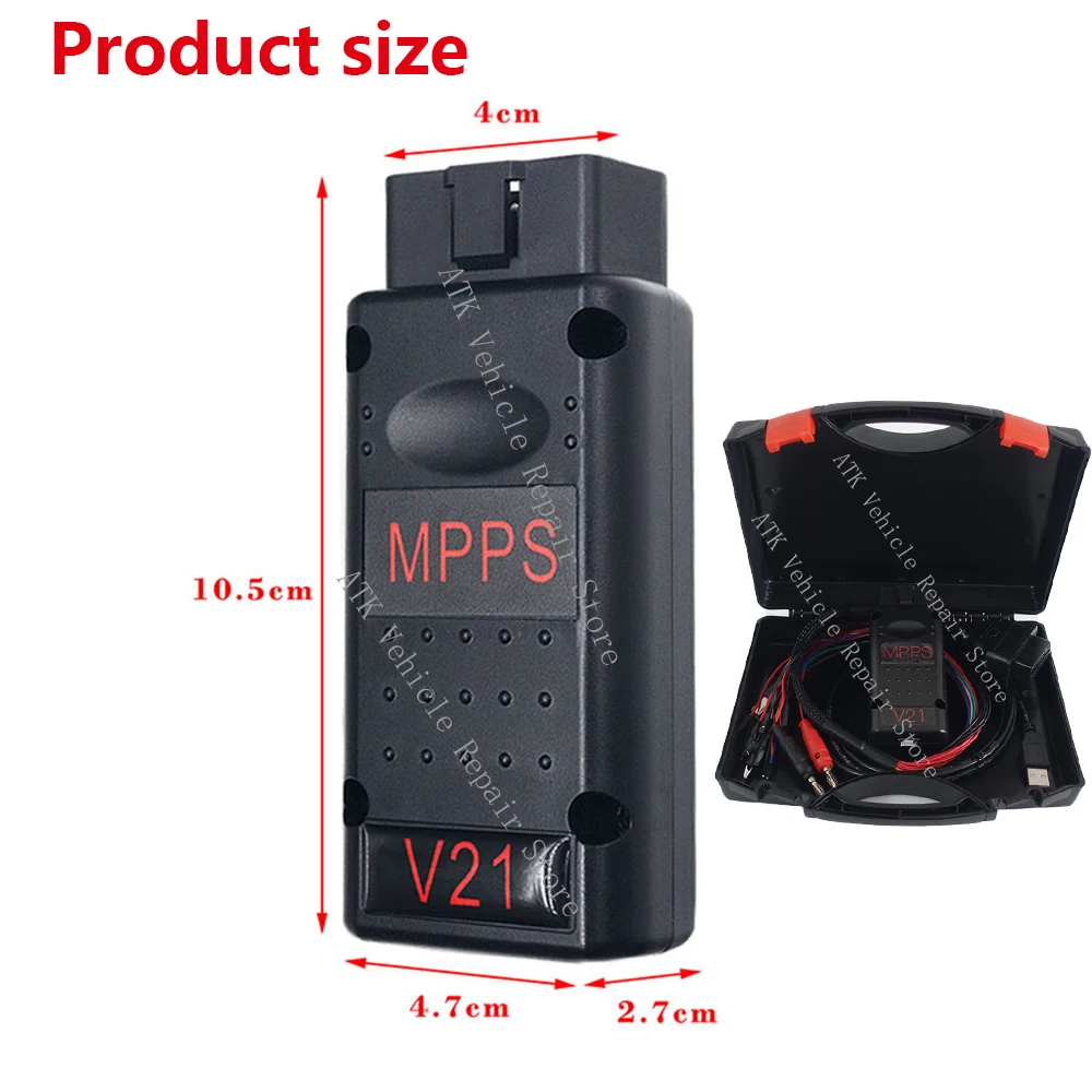 MPPS V21 V21.0.1.3 OBD cable Tricore cable recovery ECU programming tool provides ECU read/write operation verification support