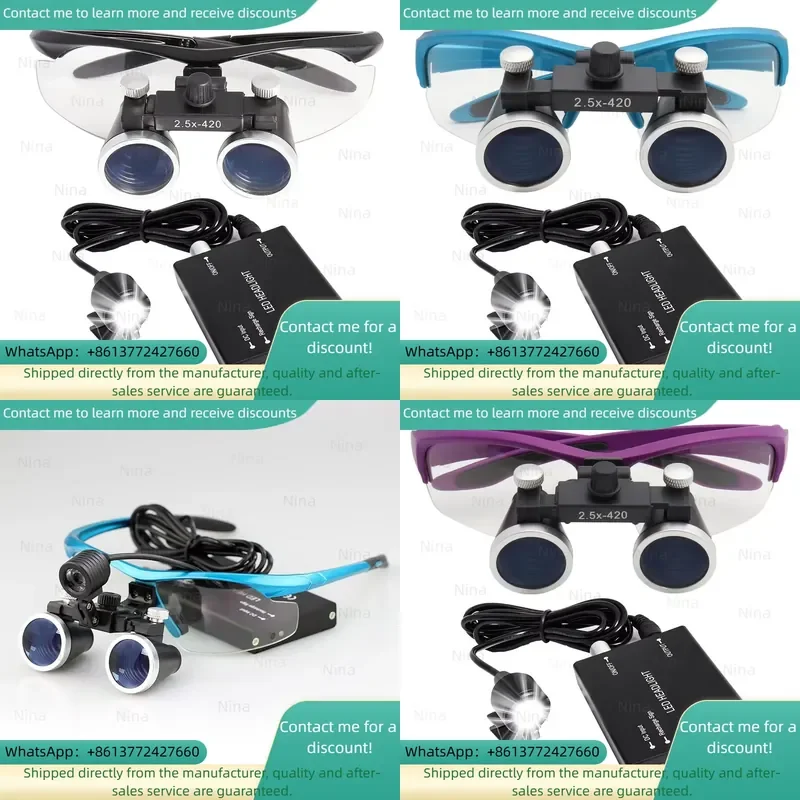 Loupes 2.5x for Neurosurgery with LED Light