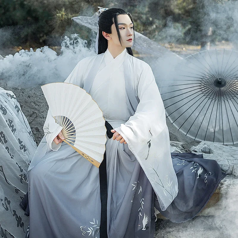 

Chinese Ancient Costume Traditional Hanfu Dress Dance Suit Tang Dynasty Couple CP Dress National Swordsman Outfit Prince Cloth
