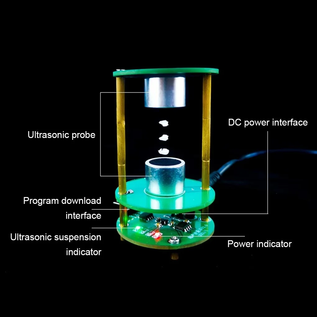 DIY Ultrasonic Levitation Kit Floating Standing Wave Control DIY Soldering Project Electronic Kit Acoustic Suspension 12V
