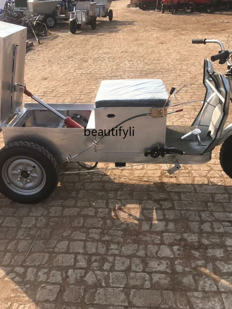 

ssL178 23 LBXElectric Tricycle Manure Pulling Truck Stainless Steel Tilting Breeding Special Vehicle Construction Site Engineeri