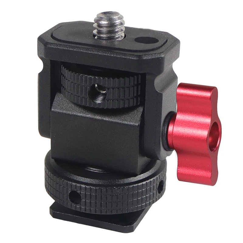 Monitorständerhalter, EVF-Halterung mit Kaltschuh, 1/4 Zoll Schraube, ARRI-Positionierungsstift, 3/8 Zoll Loch, für DSLR-Kamera, Feldblitzlichthalterung – Detail 28