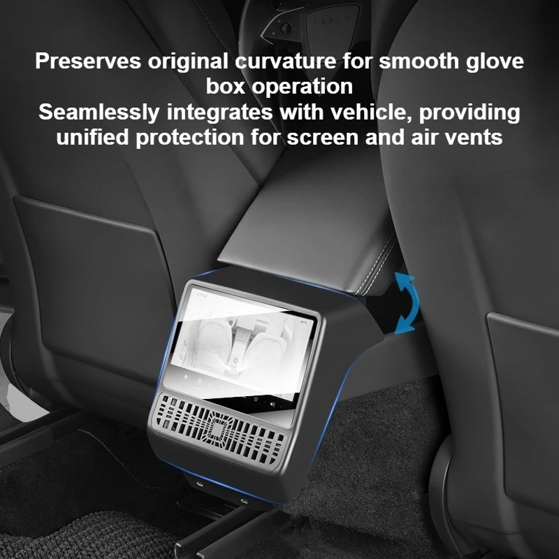 

For Tesla Model Y Juniper 2025 Rear Vent Cover with Screen Film Protector for Model 3 Highland 2023+ Car Interior Accessories