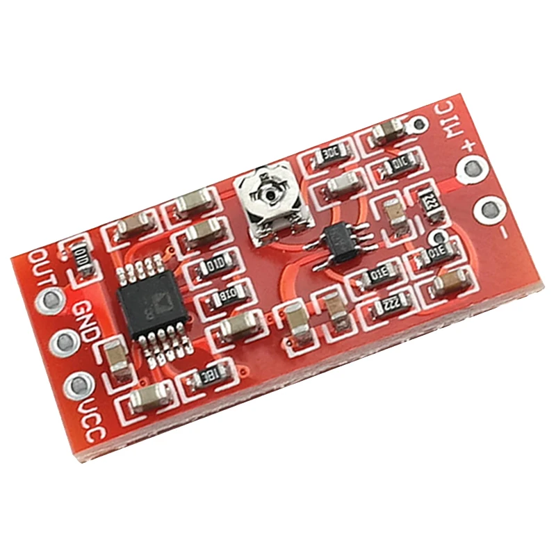 1PCS H.X.Y MAX4466 Electret Microphone Preamplifier Module with SSM2167 Voice Compression Amp
