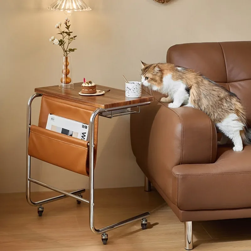 خمر مكتب الكتابة المنزلية السرير أريكة حامل المحمول المدمجة المنزلية الشمال الحوسبة الجدول صالة ديكور