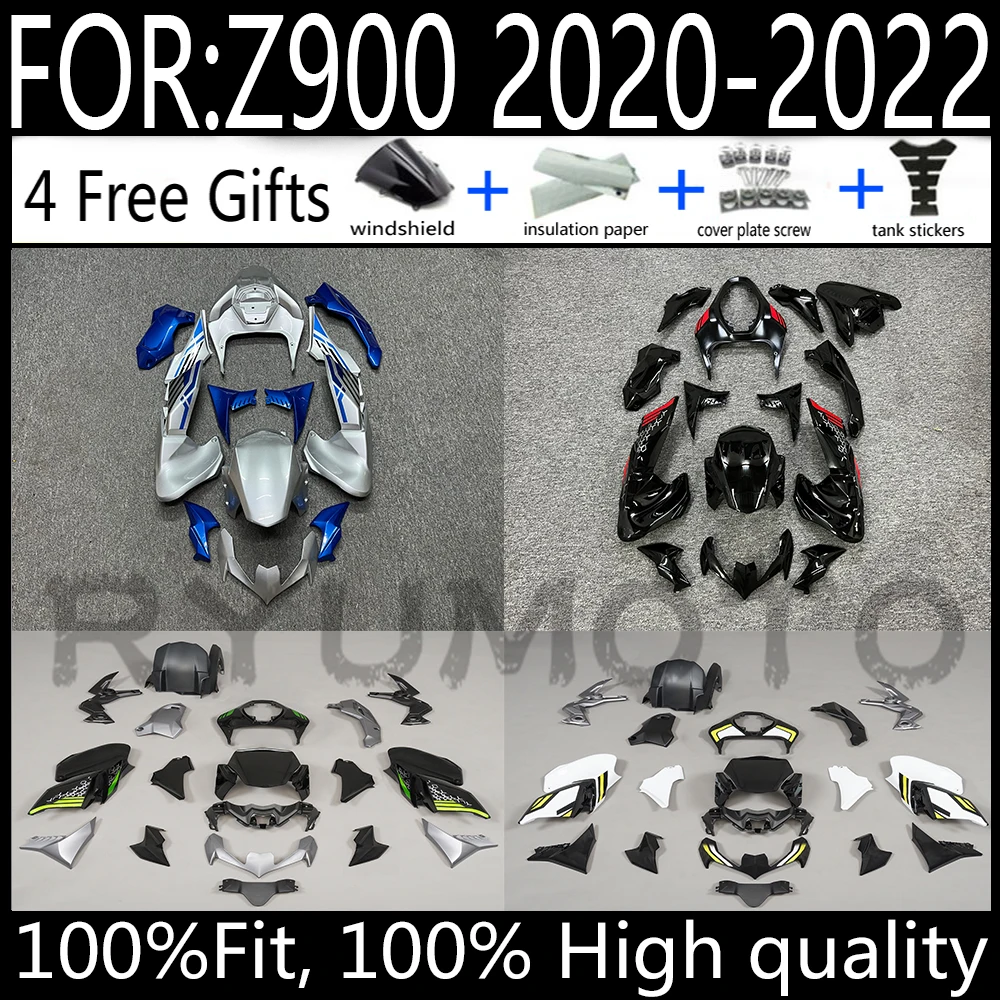 

Motorcycle Full Fairing Kit Injection mold Bodywork fit For Kawasaki Z900 ZR900 2020 2021 2022 body kits fairings